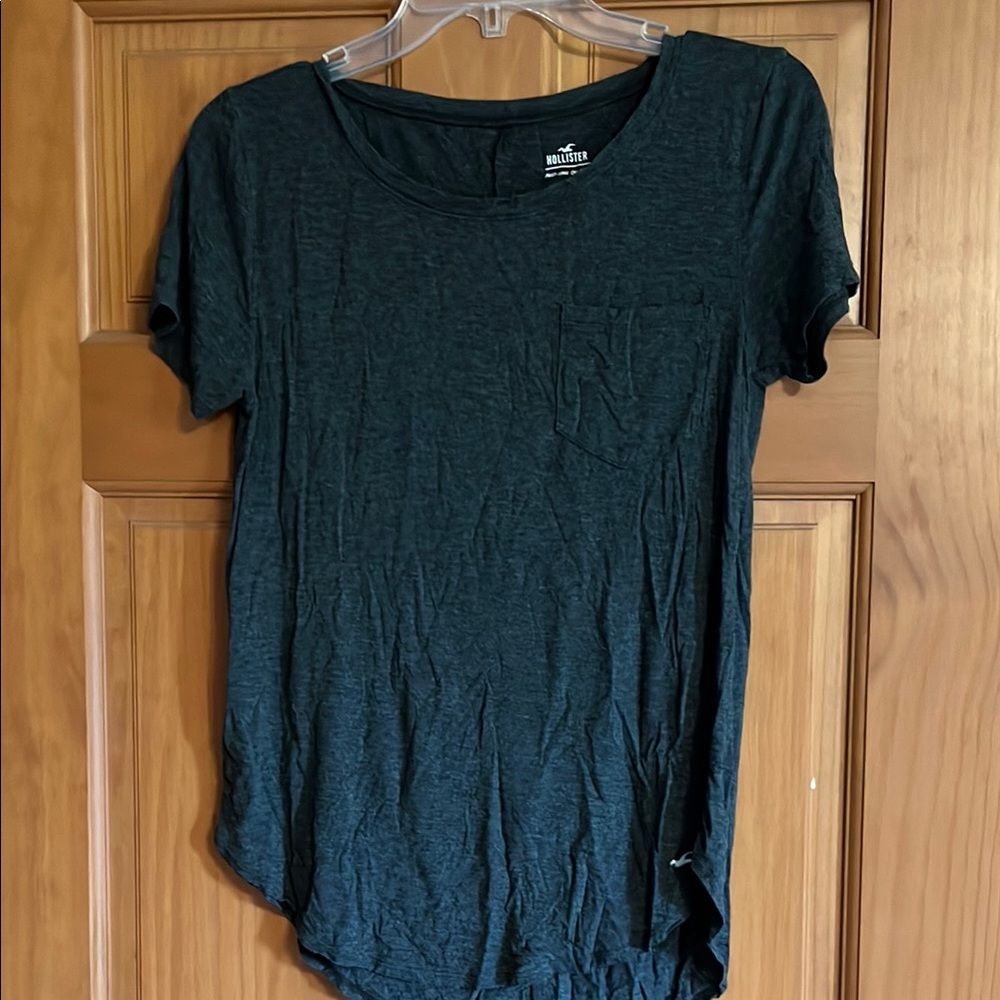 Hollister Black Relaxed Short Sleeve Tee